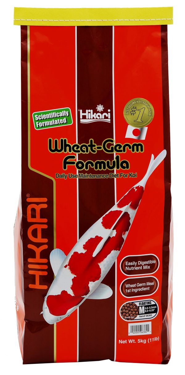 Hikari Wheat-Germ Medium 5KG - Lichtverteerbaar Koi Voer voor Alle Seizoenen